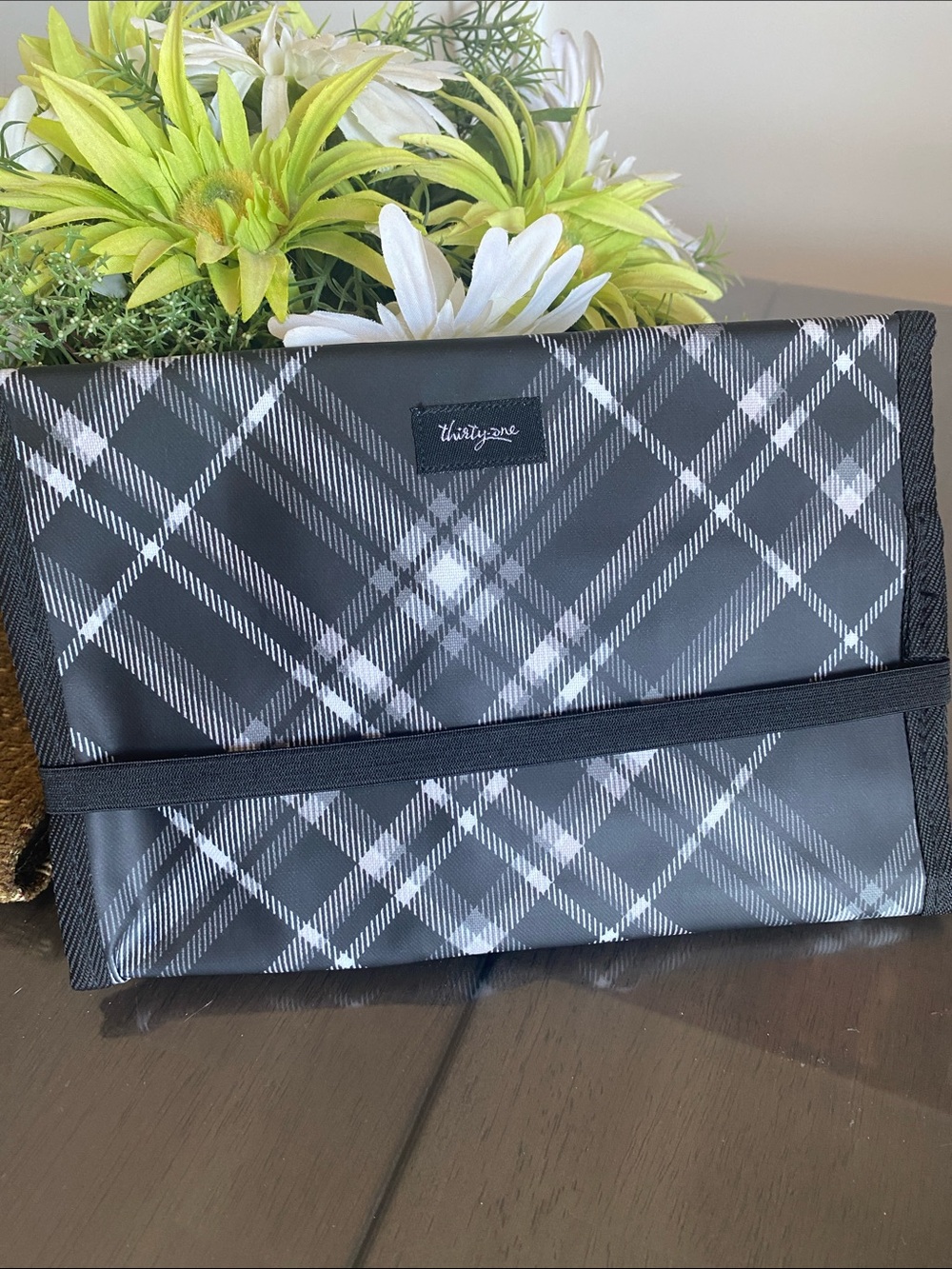 New🌈 thirty-one Black Wallet Organizer Cosmetic Bag